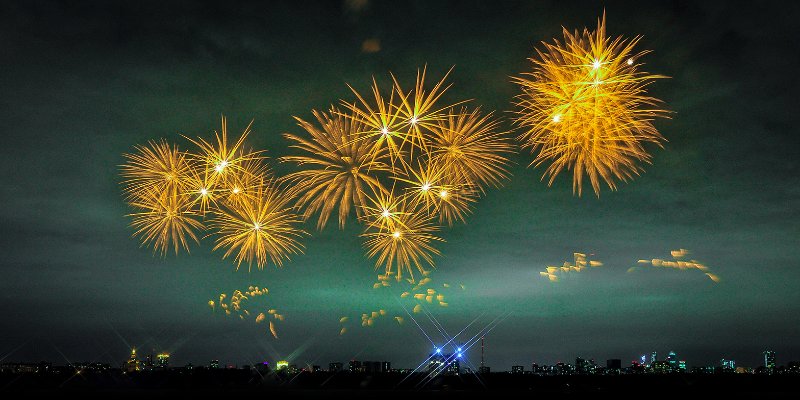 Пиротехническое шоу на 9 мая