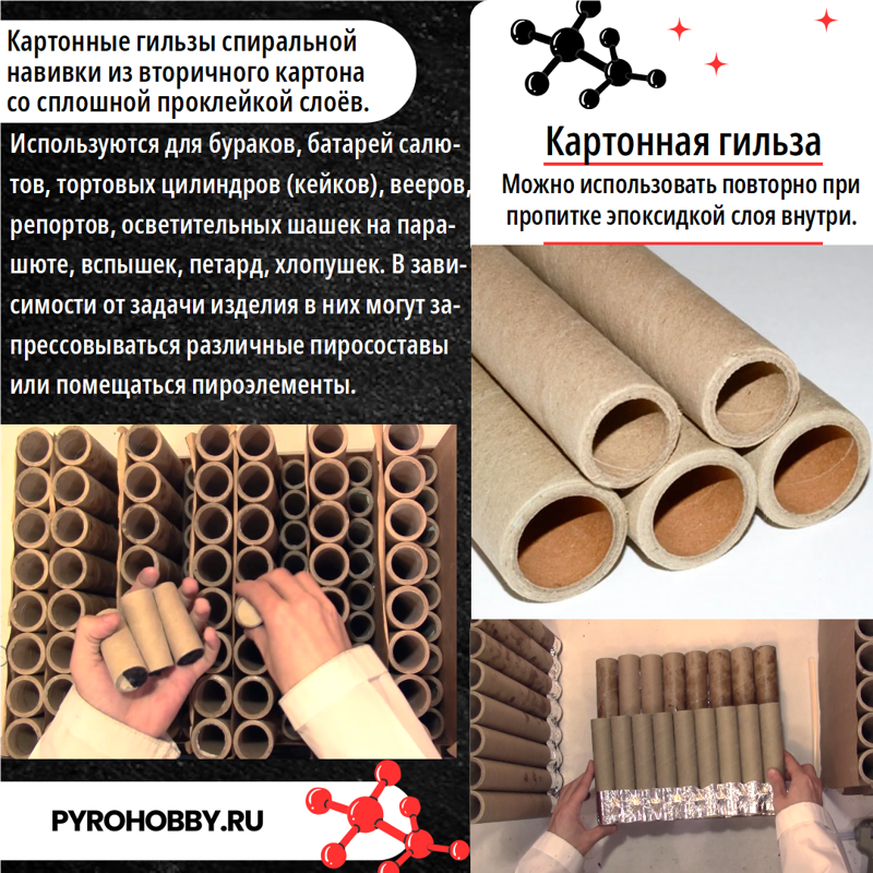 Картонные гильзы спиральной навивки