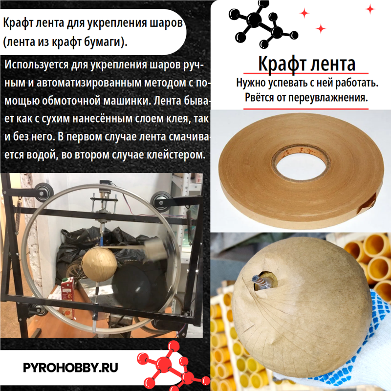 Крафт лента для укрепления шаров