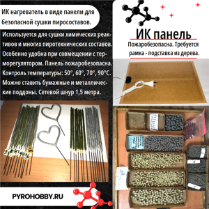 ИК панель для сушки