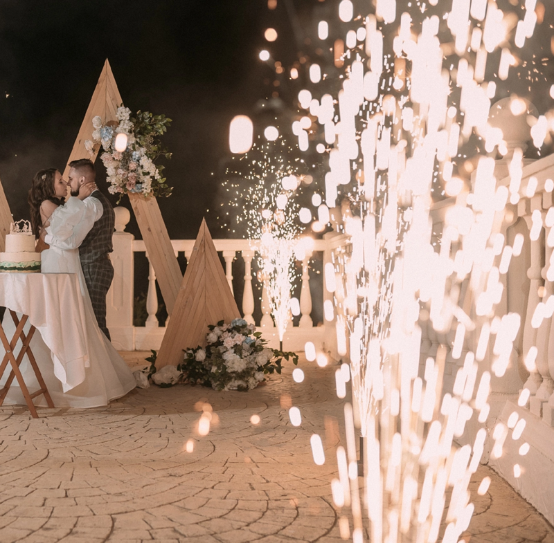 Холодные сценические фонтаны ПироПрофи™ Серебро