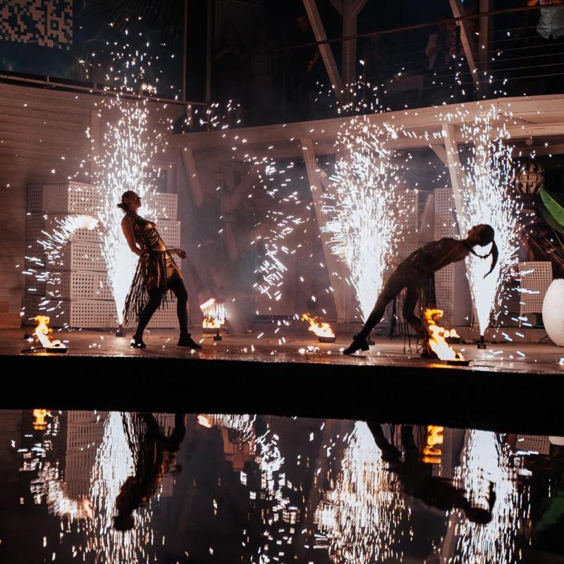 Холодные сценические фонтаны ПироПрофи™ Серебро