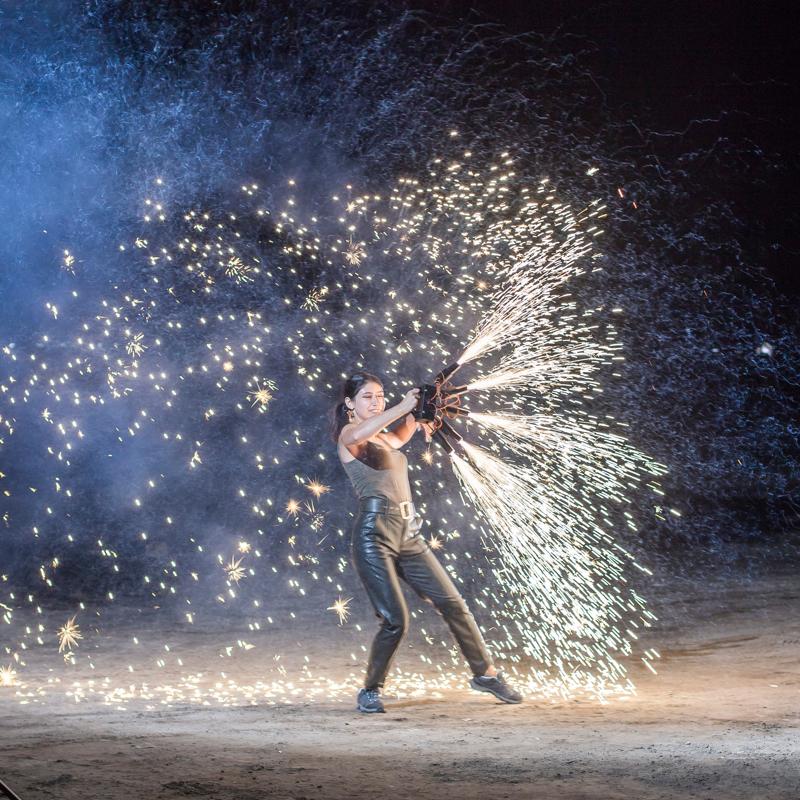 Ручной пускатель для нескольких фонтанов