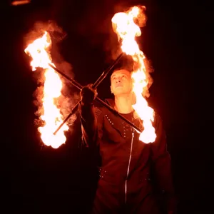 Огненный даблстафф роллы