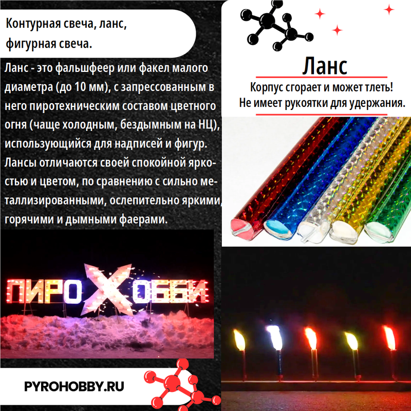 Контурные свечи для вееров