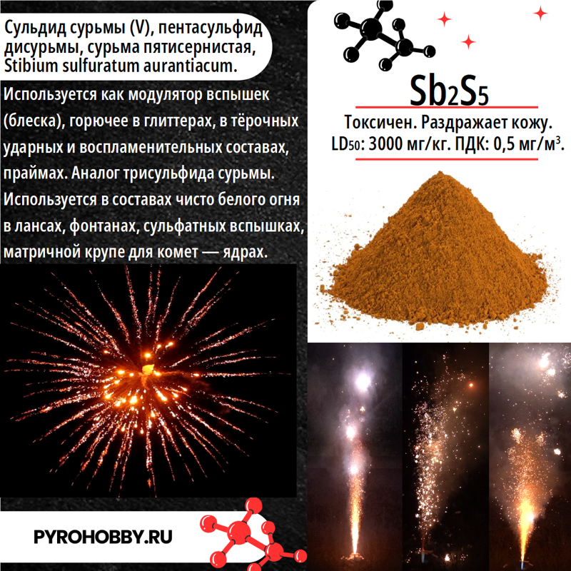 Сурьма 5 сульфид