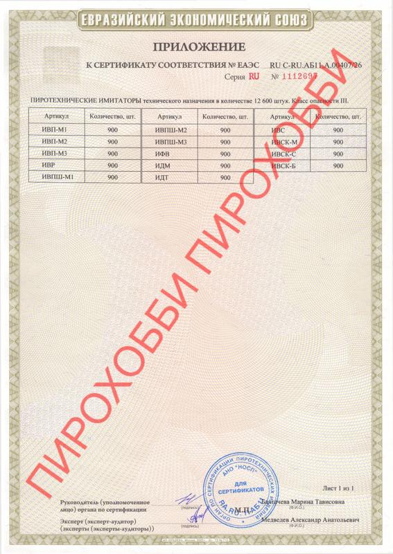 Пиротехнические имитаторы